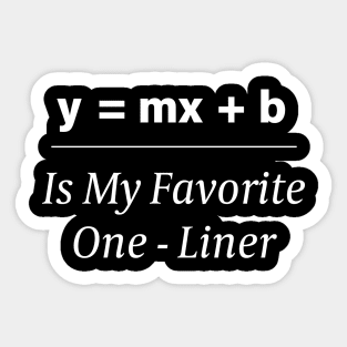 Math Pun One-Liner Sticker